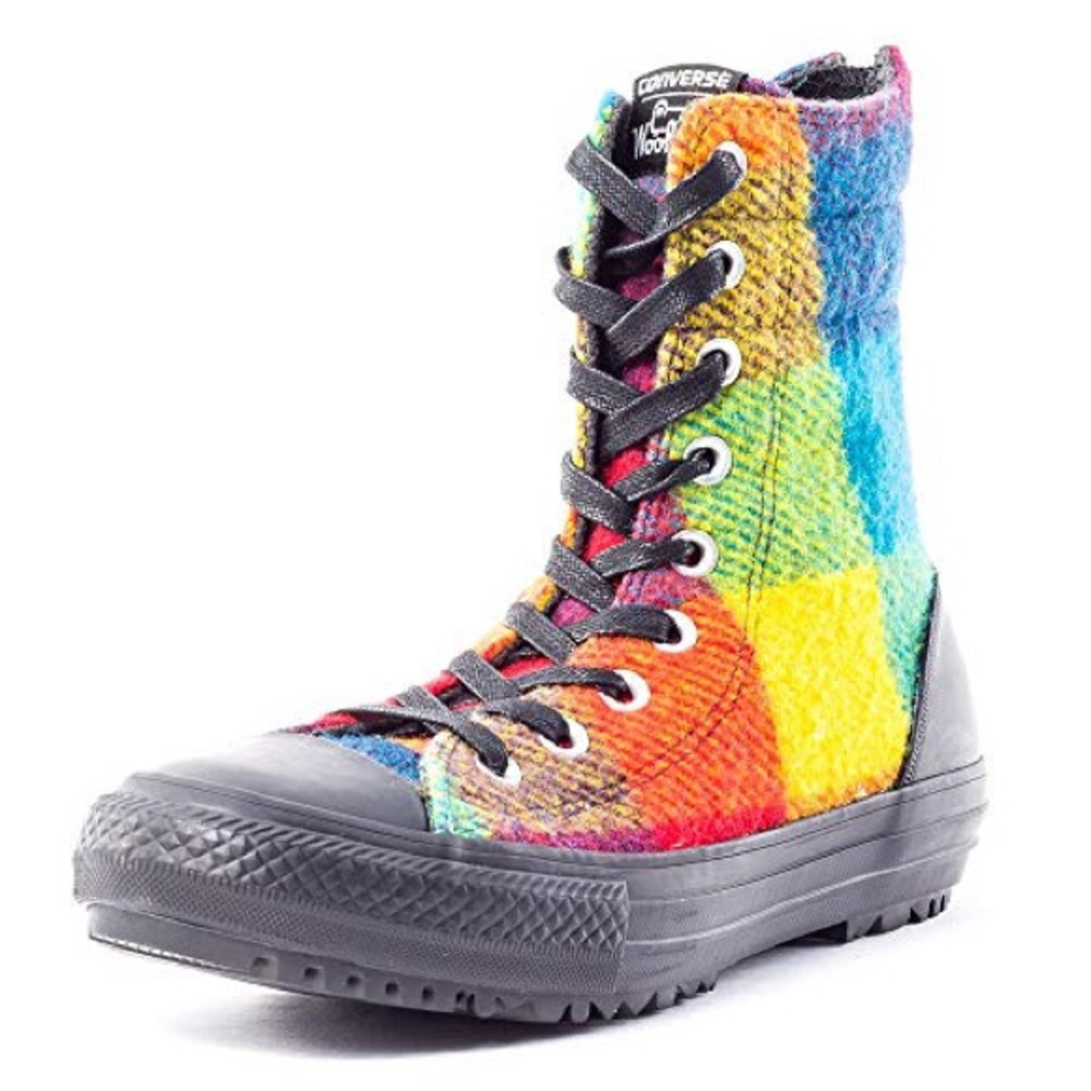 Converse Woolrich High Top Boots Rainbow Plaid